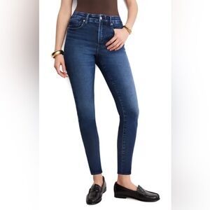 Good American Dark Blue High-Rise Skinny Jeans
